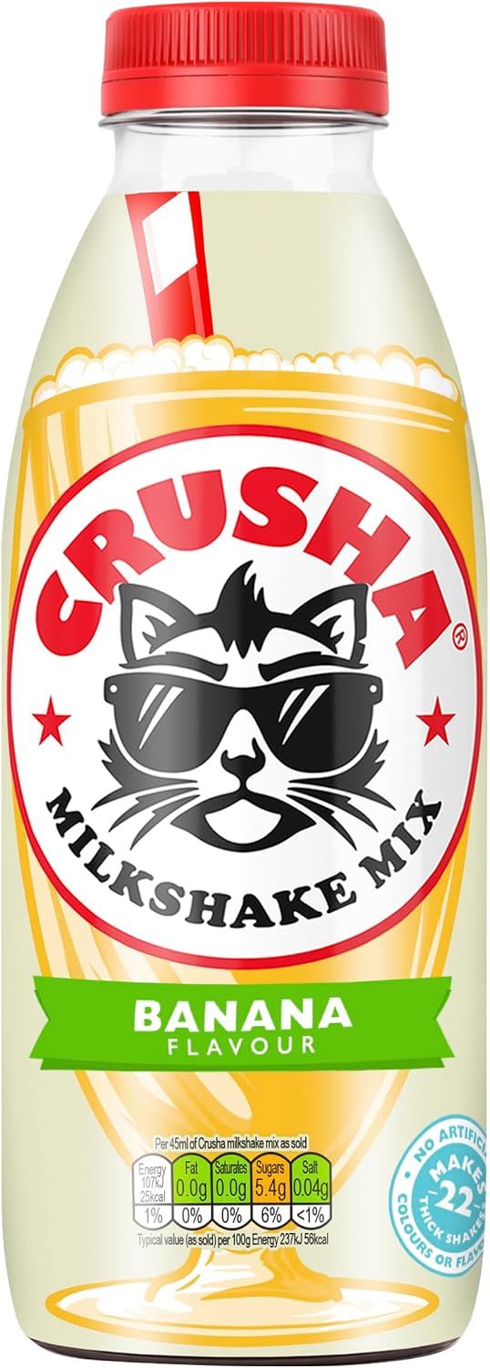 Crusha Banana Milkshake Flavouring 1L Bottle