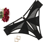 Avidlove Sexy Panties for Women Mesh Cheeky Underwear Low Rise Bow Back Hipster Thong 1-2 Pack
