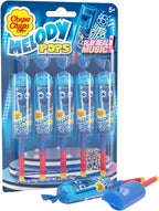Chupa Chups Melody Pop, Blue Raspberry Flavor, Easter Candy, Easter Basket Essentials Stuffers for Kids and Adults, Whistle Individually Wrapped, 5 Count Pack