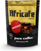 AFRICAFE - Organic Instant Coffee - Tanzania - 100% Arabica and Robusta - 200g Resealable Pouch