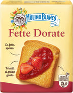 Mulino Bianco Fette Dorate 11.11oz (315g) – Authentic Italian Golden Toasted Bread – Perfect for Breakfast, Snacks, and Appetizers – Made with Natural Ingredients and No Palm Oil