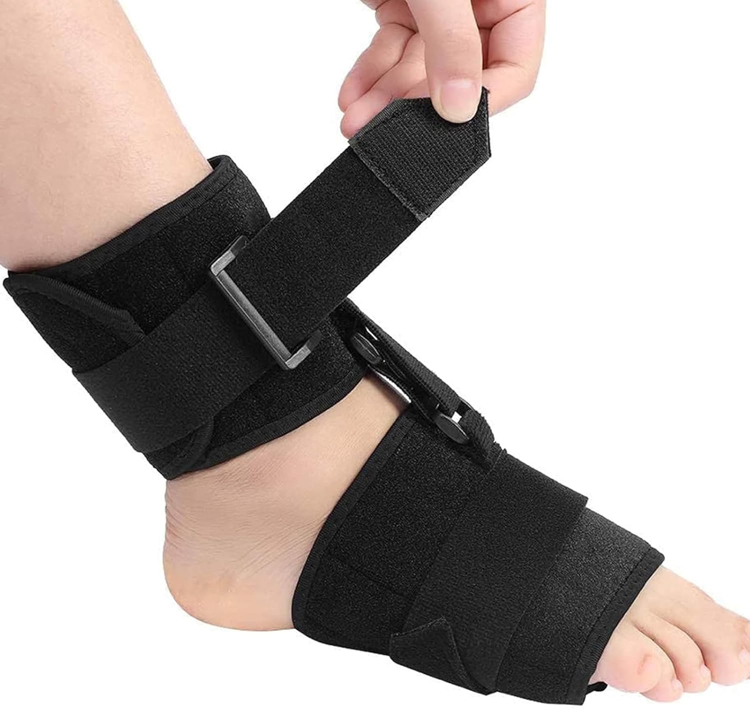 Foot Drop Orthotic Brace, Adjustable Soft AFO Foot-Up, Prevents Cramps Ankle Sprains, Pain Relief Plantar Fasciitis Corrector, for Improved Walking Gait