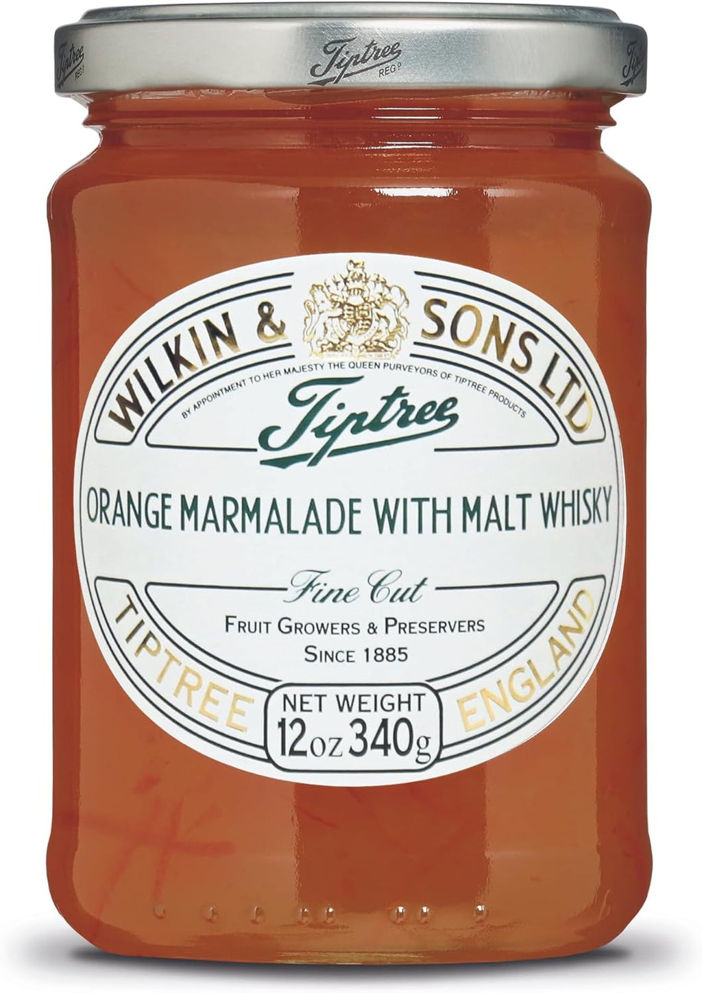 Tiptree Orange & Malt Whisky Marmalade, 12 Ounce Jar