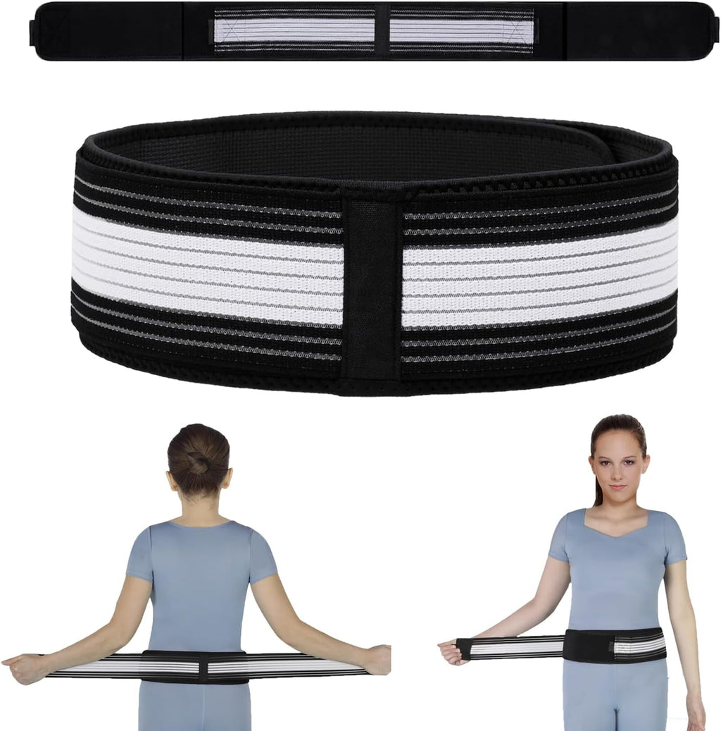 Waist Belt Sacroiliac Hip Belt, Lumbar Support Sciatica Pain Relief, Sacroiliac SI Joint - Lower Back Support Brace for Women and Men, Non-Slip and Adjustable & Breathable Back Pain Relief (Medium)
