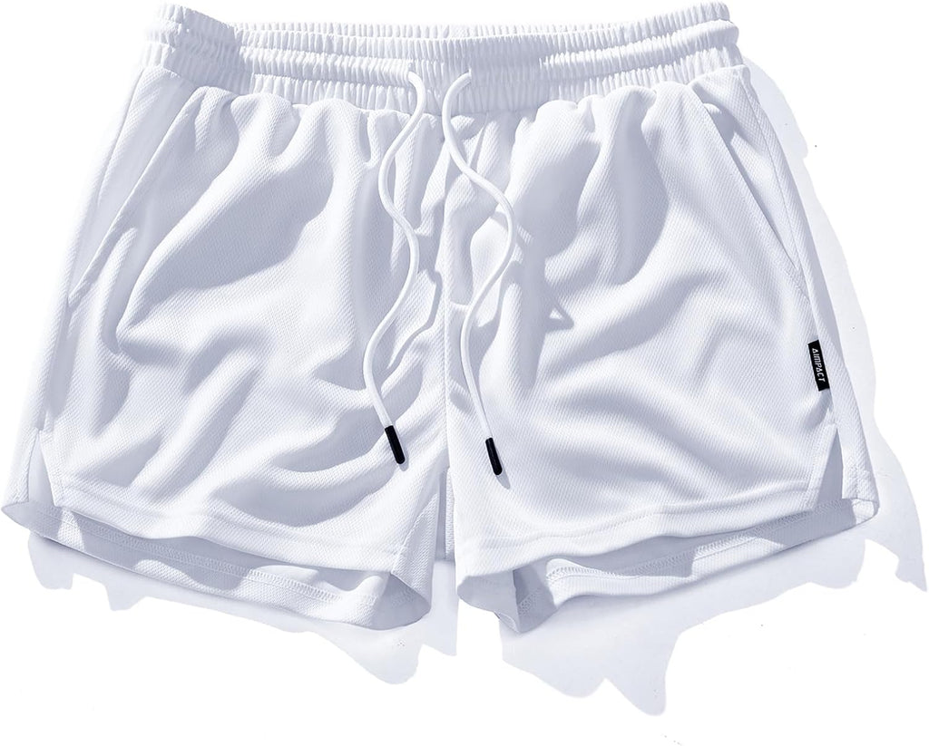 AIMPACT Mens Mesh Running Shorts 3 Inch Quick Dry Lightweight Gym Workout Athletic Shorts for Men with Pockets