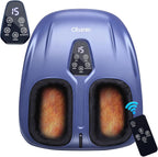 Foot Massager with Heat, Shiatsu Deep Kneading Foot Massager, Plantar Fasciitis Massager, and Heat for Plantar Fasciitis, Neuropathy, Suitable for Women Men, Fits Up to 13 (Blue,Corded)