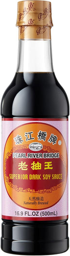 Pearl River Bridge Superior Dark Soy Sauce, Plastic Bottles, 16.9 oz