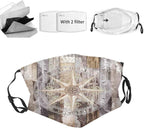 Reusable Adults Washable Face Mask Gifts,Black Adults Face Masks 3D Cover for Outdoor Sport