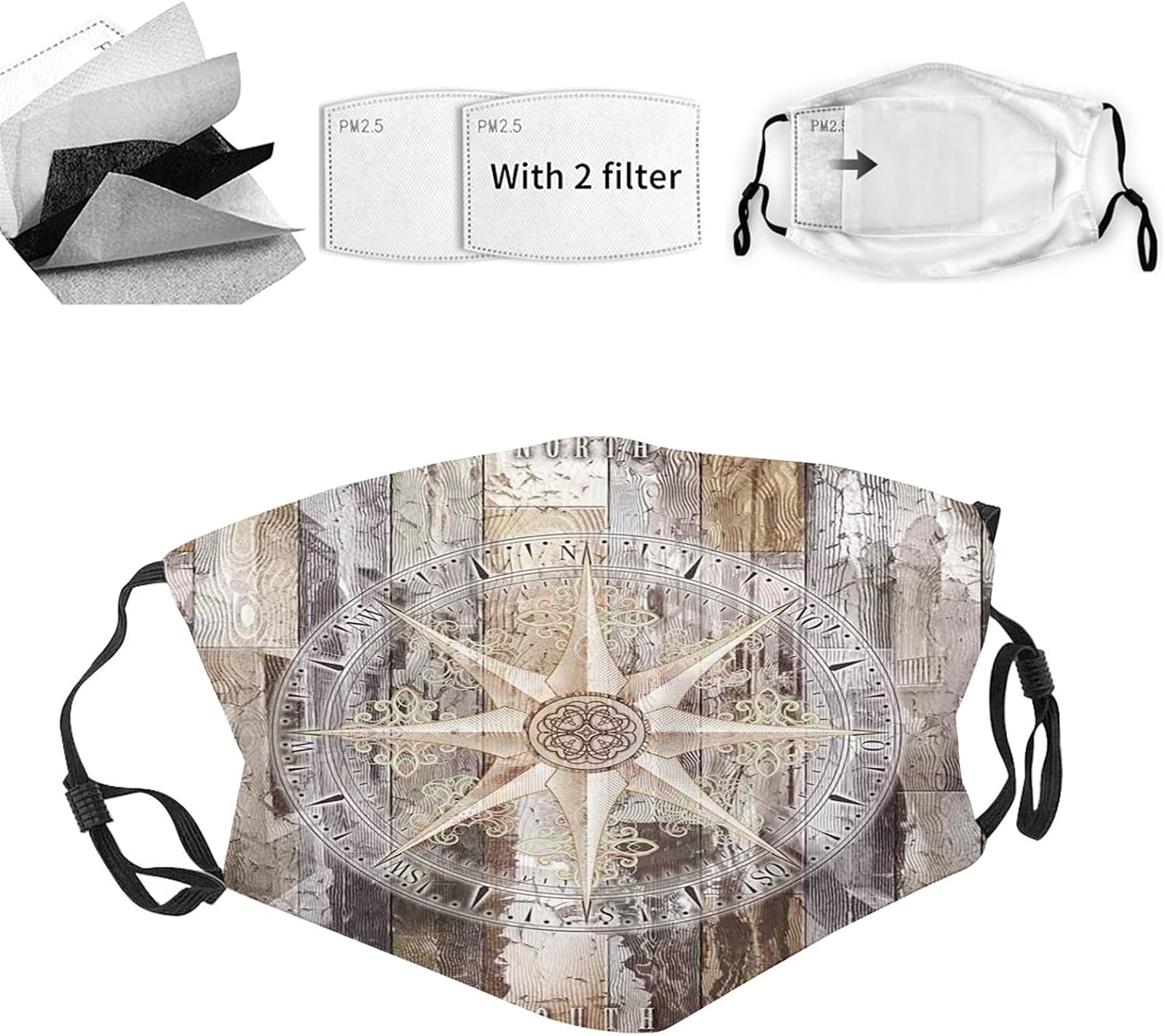 Reusable Adults Washable Face Mask Gifts,Black Adults Face Masks 3D Cover for Outdoor Sport