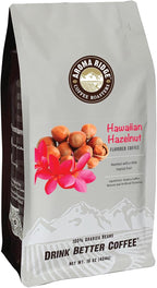 Aroma Ridge Hawaiian Hazelnut Decaf Coffee, Swiss Water Process, 100% Arabica Beans, Medium Roast,16 Ounces Whole Bean