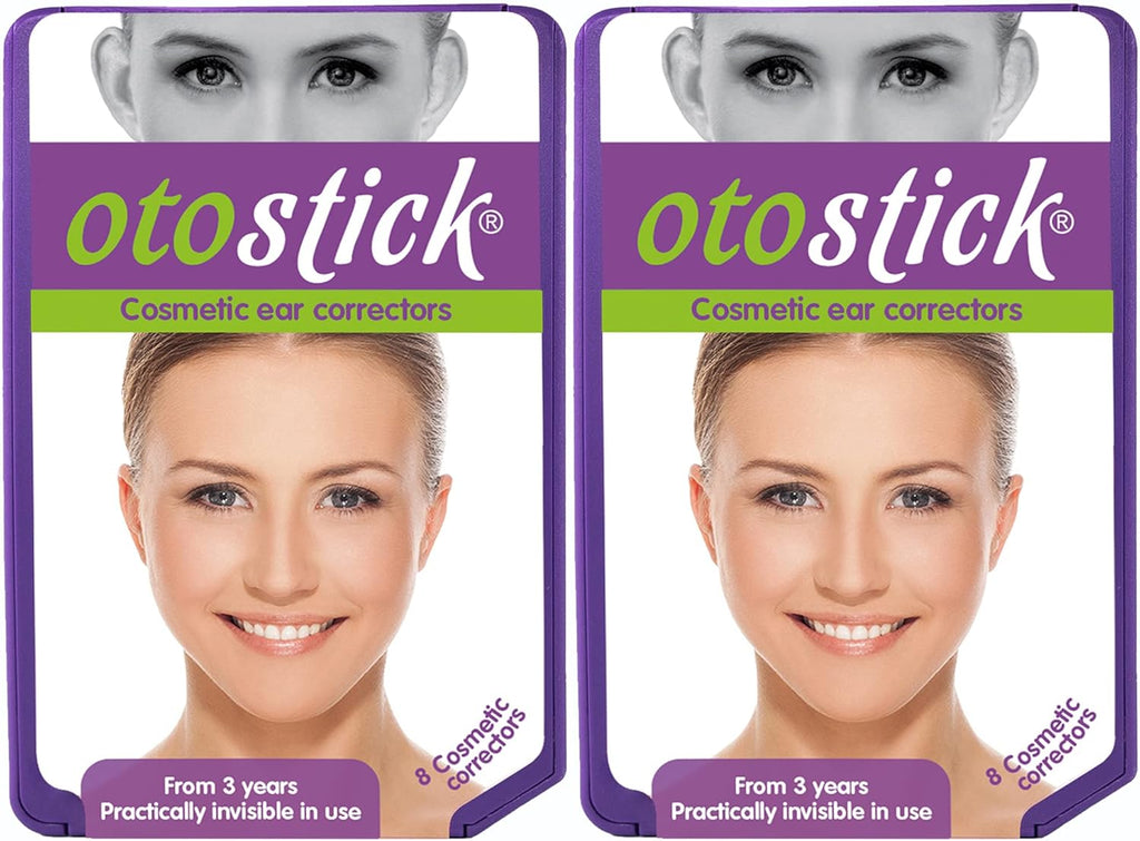 Otostick - 2 Pack 8 Count Cosmetic Discreet Protruding Ear Corrector - Corrective Ear Care Products for Ear Pinning without Surgery from 3 Years.