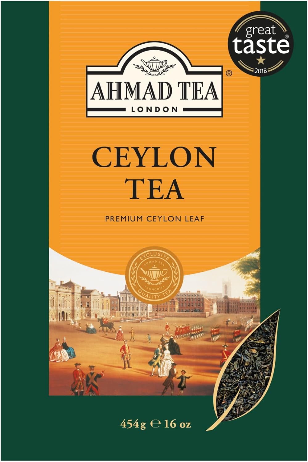Ahmad Tea Black Tea, Ceylon Loose Leaf, 454g - Caffeinated & Sugar-Free (pack of 1)