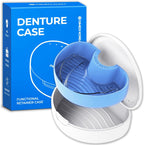 Denture storage case – Hygienic & Protective Denture Bath Cup – Travel-Friendly Orthodontic Dental Retainer Container, Portable, Secure for Invisalign, Mouth guards, Braces – Easy to Use