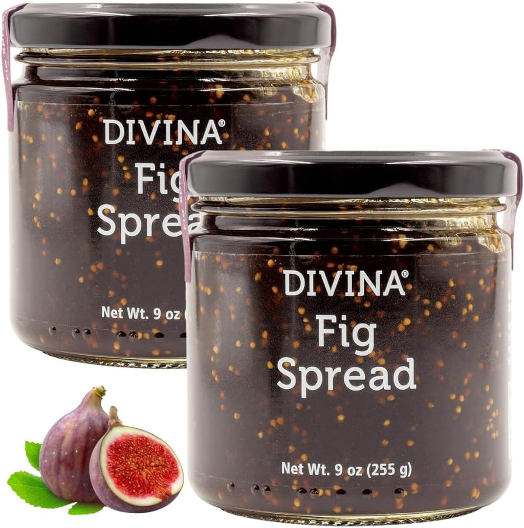 DIVINA Fig Spread Jam, 9 oz (2-Pack)