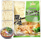 Apexy Japanese Style Fresh Udon Noodles, Authentic Sanuki Jumbo Chewy Noodles, Quick & Easy Meal Solution, 3 Individual Servings (Restaurant-Quality Taste at Home) 21.15oz