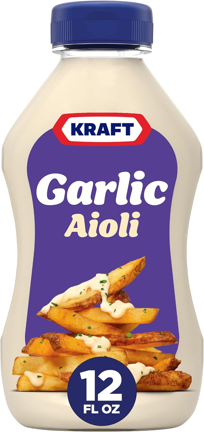 Kraft Mayo Garlic Aioli (12 oz Bottle)