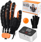 Rehabilitation Robotic Gloves, Portable Hand Therapy Gloves for Stroke, Hand Recovery Glove Equipment, Hand Exerciser for Arthritis, Finger Training, Cerebral Palsy