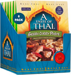 A Taste of Thai Green Curry Paste – Authentic & Natural Ready-to-Use Thai Curry Paste – Vegan, Gluten‑Free & Non‑GMO – Spicy, Fresh Flavor for Curries, Stir‑Fries, Soups & Dips - 1.75 oz (Pack of 6)