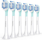Replacement Heads for Philips Sonicare ProtectiveClean 4100 5100 6100 DiamondClean 9500 ExpertClean 7500 FlexCare HealthyWhite Electric Sonic Toothbrush C3 G3 W3 C2 G2 Brush, White, 6 Pack