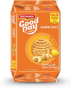 Britannia Good Day Cashew Cookies Value Pack, 648g (22.8 oz) – Crunchy Cashew Biscuits, Nutty Tea-Time & Anytime Snack