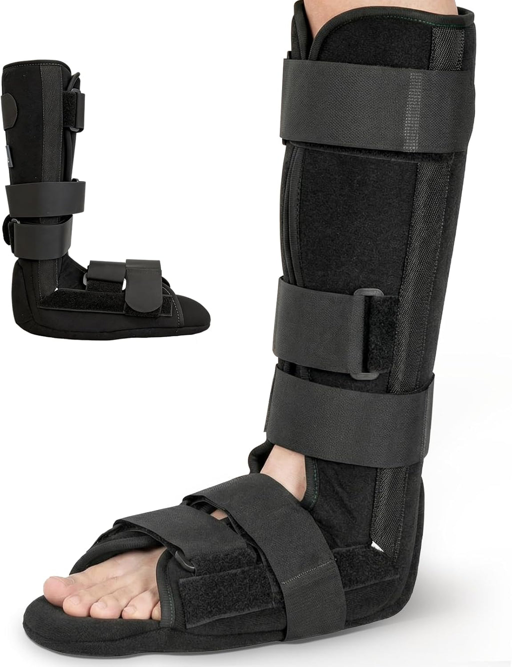 Unisex Foot Brace Night Splint, Solid Support, Cover Calf, Tibia Fibula Ankle Brace for Sleeping, Adjustable Tibia Fibula Ankle Protector for Ligament Sprain, Fracture Recovery Support, for Left/Right