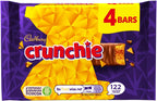 Original Cadbury Crunchie Chocolate Bar Pack, Candy Imported From The UK England The Best Of British Honey Comb Coated In Chocolate Crunchie Bar