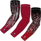 B-Driven Sports Compression Arm Sleeves | UV Arm Sleeves for Men Women & Youth | Sports Sun Protection Circulation | 3 Count