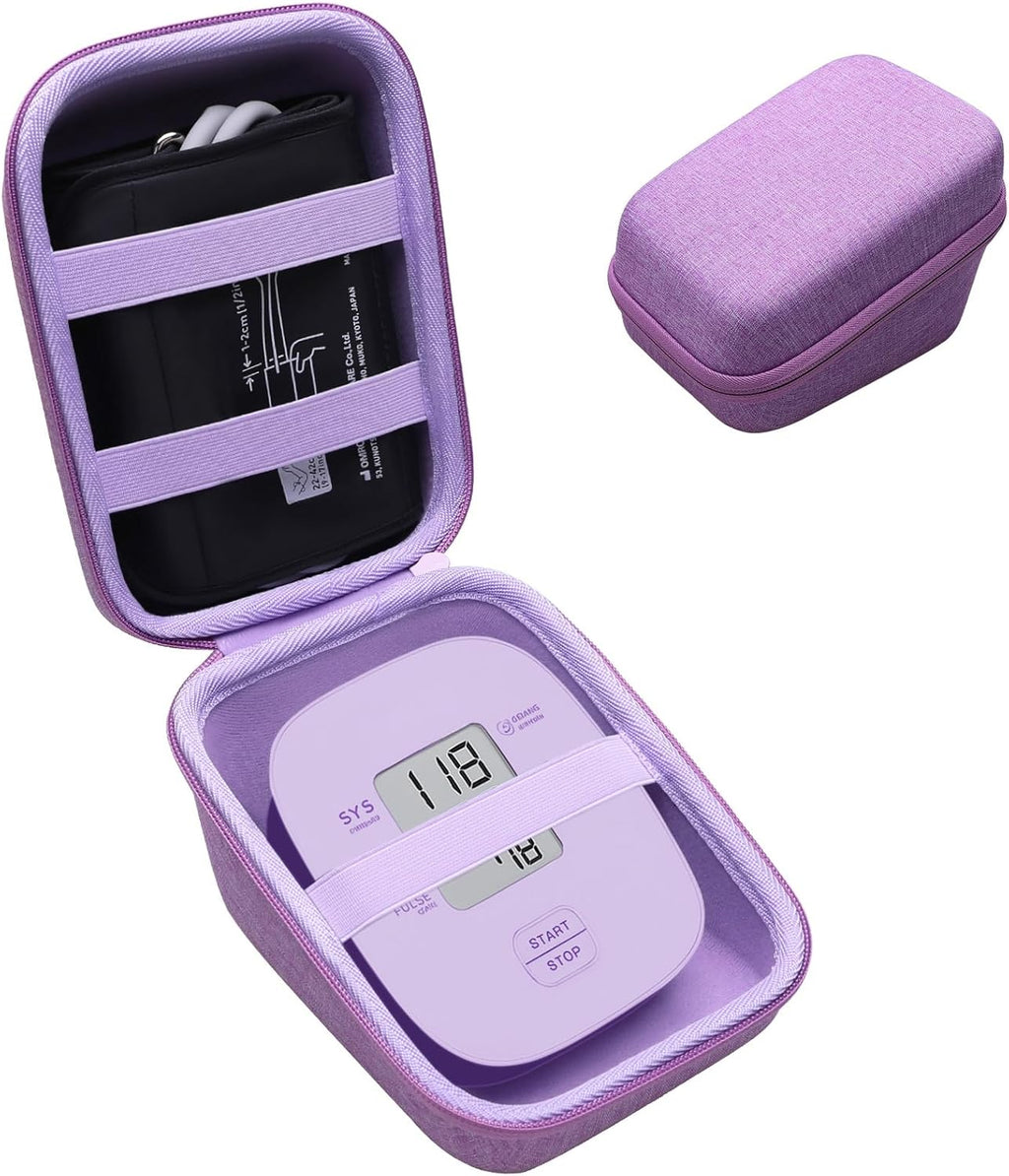 LTGEM Case Compatible with OMRON Bronze BP5100 / BP5000 / 5 Series BP742N / BP7200 Blood Pressure Monitor, Purple(Case Only)