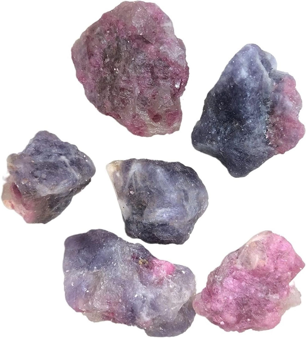 1pc Natural Pink Tourmaline Raw Rough Crystal Rock Stone Pegmatite Lepidolite Gemstone Gift (Size : 1pc 20-40mm Random)
