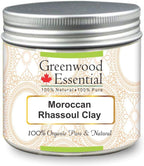 Greenwood Essential Moroccan Rhassoul Clay from the Atlas Mountains 100% Organic Pure & Natural 200gm (7.05 oz)