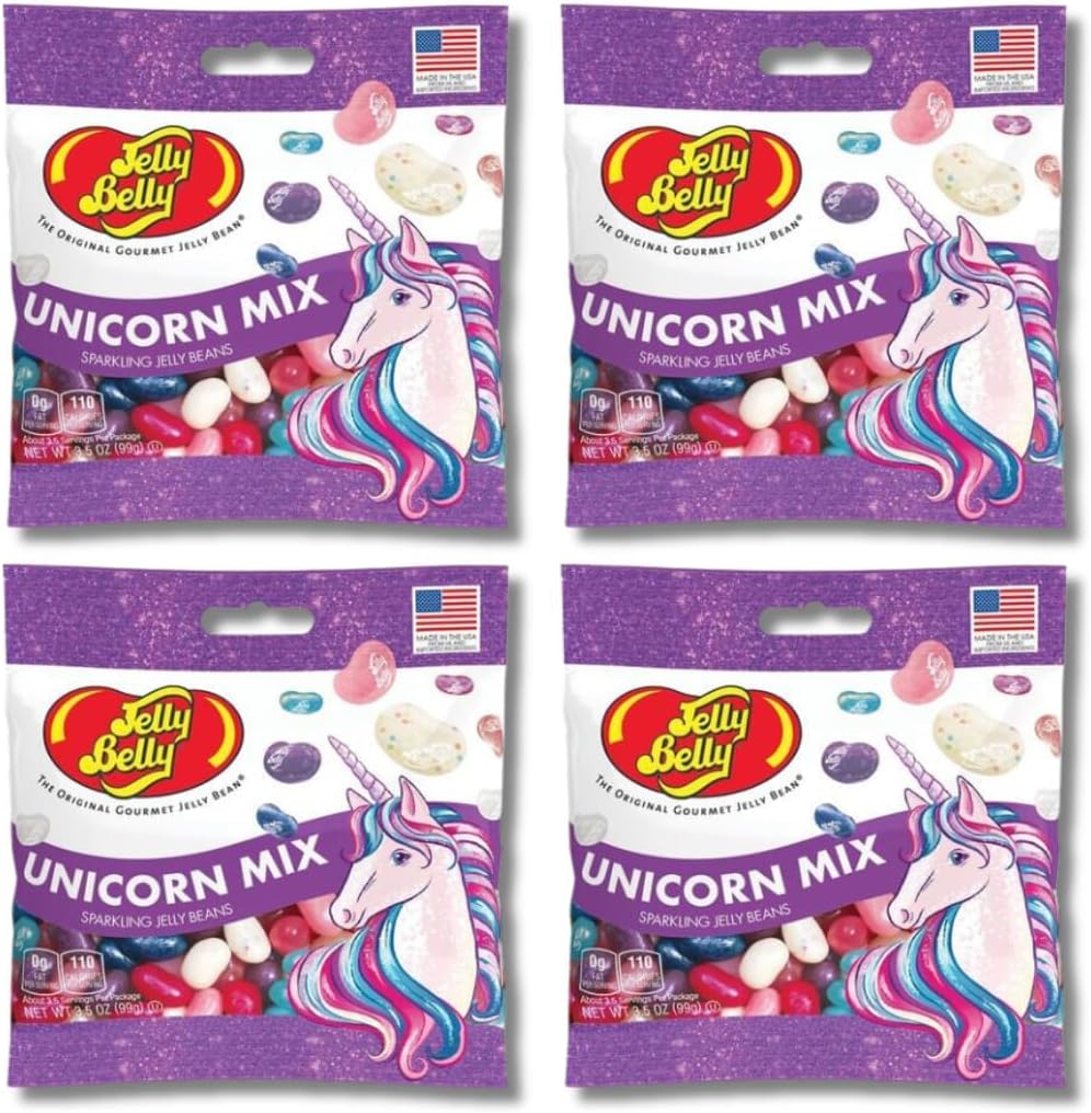 Jelly Belly Jelly Beans, 4 Pack - Share Size (Sparkling Unicorn Mix)