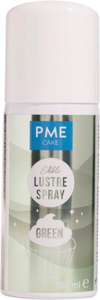 PME Edible Lustre Spray, Green, 3.3 Ounce