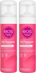 eos Shea Better Shave Cream- Pomegranate Raspberry, Shea Butter, Aloe Vera, Moisturizing, Shaving Cream for Women, eos Shave Cream, 7 fl oz, 2-Pack