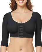 BRABIC Upper Arm Shaper for Women Fajas Post Surgery Compression Sleeves Front Closure Bra Arm Lipo Shapewear Tops