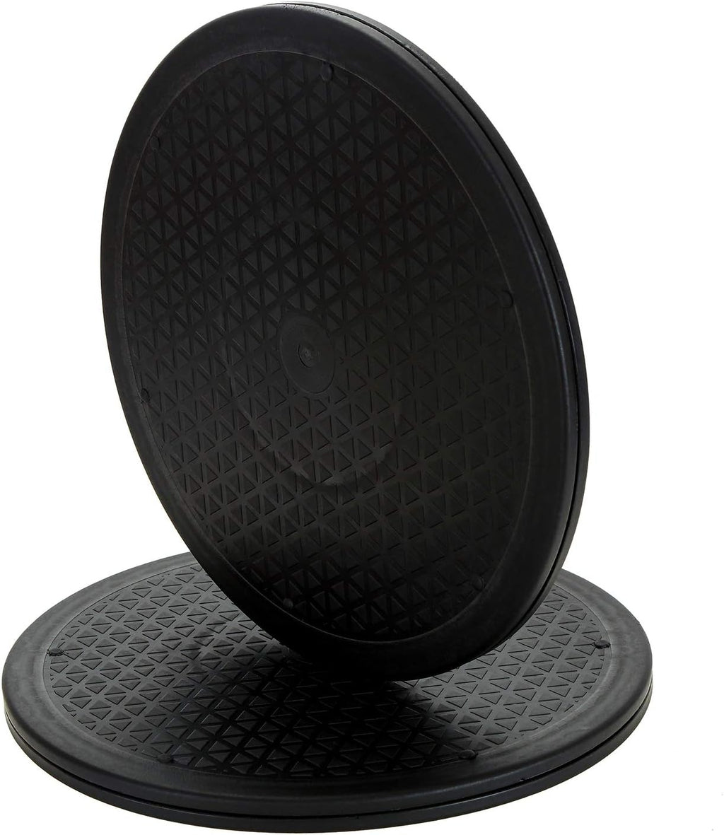 Lawei 2 Pack 12 inch Heavy Duty Rotating Swivel Stand with Steel Ball Bearings - Lazy Susan Turntable for Flat Panel Monitors, TV's, Potted Plants, Stereo Speakers