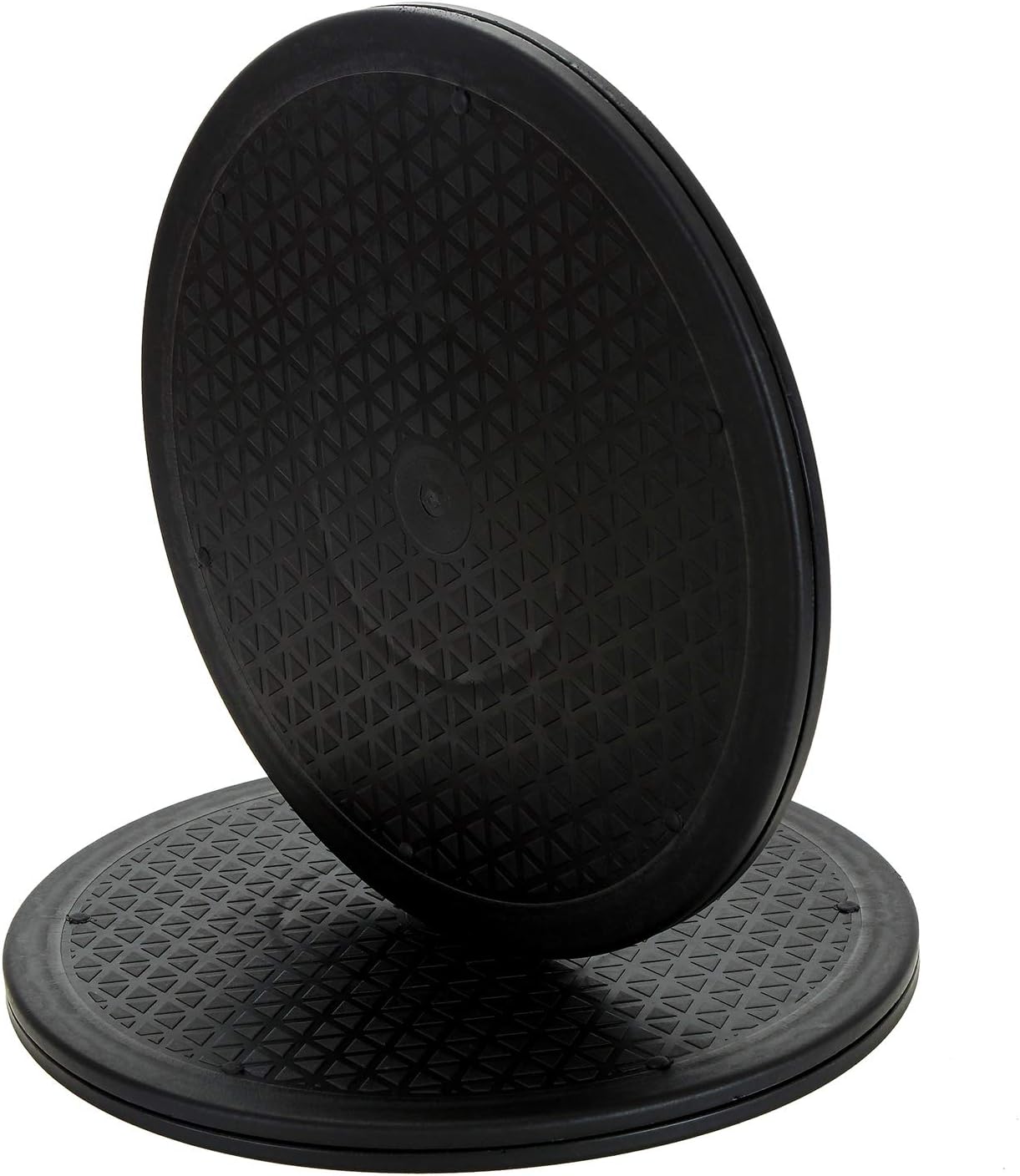 Lawei 2 Pack 12 inch Heavy Duty Rotating Swivel Stand with Steel Ball Bearings - Lazy Susan Turntable for Flat Panel Monitors, TV's, Potted Plants, Stereo Speakers