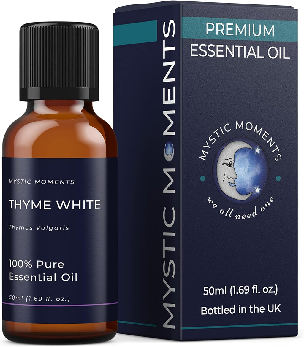 Mystic Moments | Thyme Essential Oil 50ml - Pure & Natural Oil for Diffusers, Aromatherapy & Massage Blends Vegan GMO Free
