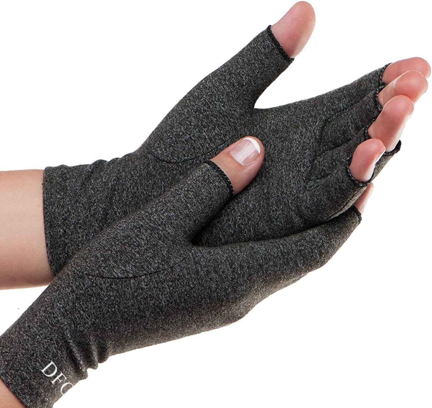 Dr. Frederick's Original Arthritis Compression Gloves for Women & Men - Doctor-Developed Fingerless Hand Support for Arthritis Pain, Carpal Tunnel, Swelling & Poor Circulation - Everyday Wear - Small
