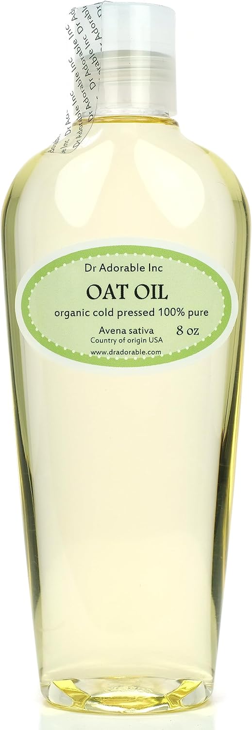 Dr Adorable - 8 oz - Oat Oil - 100% Pure Natural Premium Organic Cold Pressed Fresh