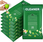 7 Pack Fruit Veggie Wipes Total 140 Count Fruit & Vegetable Wash Removes for Removing Pesticides Wax Dirt Portable Safe Vegetable Cleaning Wipes for Home Travel Use(Minimalist)