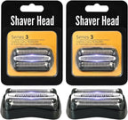 2 Pack Series 3 Replacement Shaver Head, Compatible with S3 Razors 301S, 310S, 320S, 330S, 340S, 360S, 3000S, 3010S, 3020S, 30S, 3040, 350CC, 370CC, 3050CC