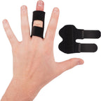 MedVance Elivo Finger Splint, Doubkle Strap, Trigger Finger Support Brace for Thumb, Index, MIddle, Ring, and Pinky Finger, Size-Large, 2 Pack