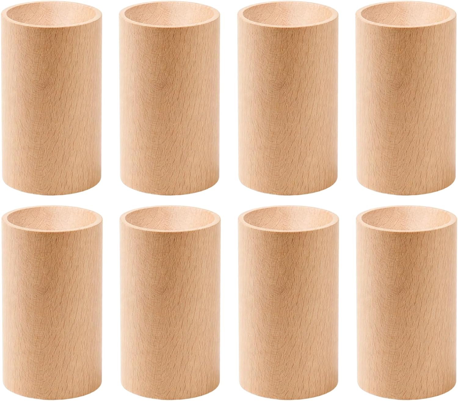 8Pcs Passive Diffuser, Wood Diffuser for Essential Oils, Car Oil Diffuser Suitable for Home and Office Spaces