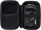WERJIA Hard Carrying Case for Olympus Tough TG-7/TG-6/ TG-5/TG-4 Digital Camera Case (Storage case, Black)