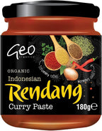 Geo Organics Indonesian Rendang Curry Paste 180g (Pack of 6)