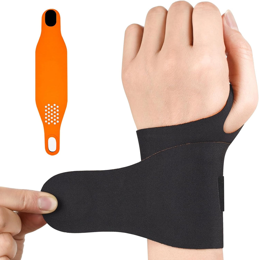 Ulnar Wrist Brace for Right & Left Hand, Ultra-Thin Elastic Wrist Wrap Compression for TFCC Tear and Repetitive Wrist Use Injury, Wrist Support for Carpal Tunnel, Tendonitis, Pain Relief (Black)