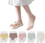 Invisible Half Socks Split Toe Liners Breathable Cotton Forefoot Pads No Show Topper for Sandals High Heels