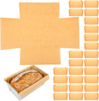 50 Sheets Loaf Pan Liners for Baking Bread 6.3''x3''x3.5'' Pre-Formed Parchment Paper Non-Stick Disposable Greaseproof Baking Paper for Toast Cakes Banana Bread Cookies