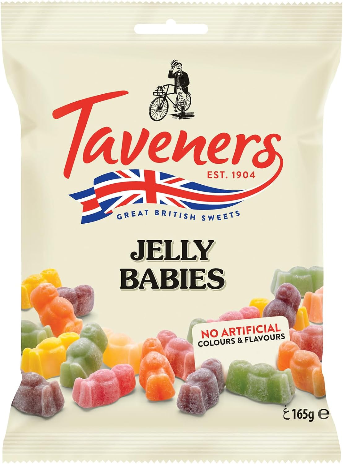 (Pack of 2) Taveners Jelly Babies Great British Sweets 165g
