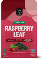 FGO Organic Red Raspberry Loose Leaf Herbal Tea, Cut and Sifted, Caffeine Free, Resealable Bag, 4oz (Pack of 1)